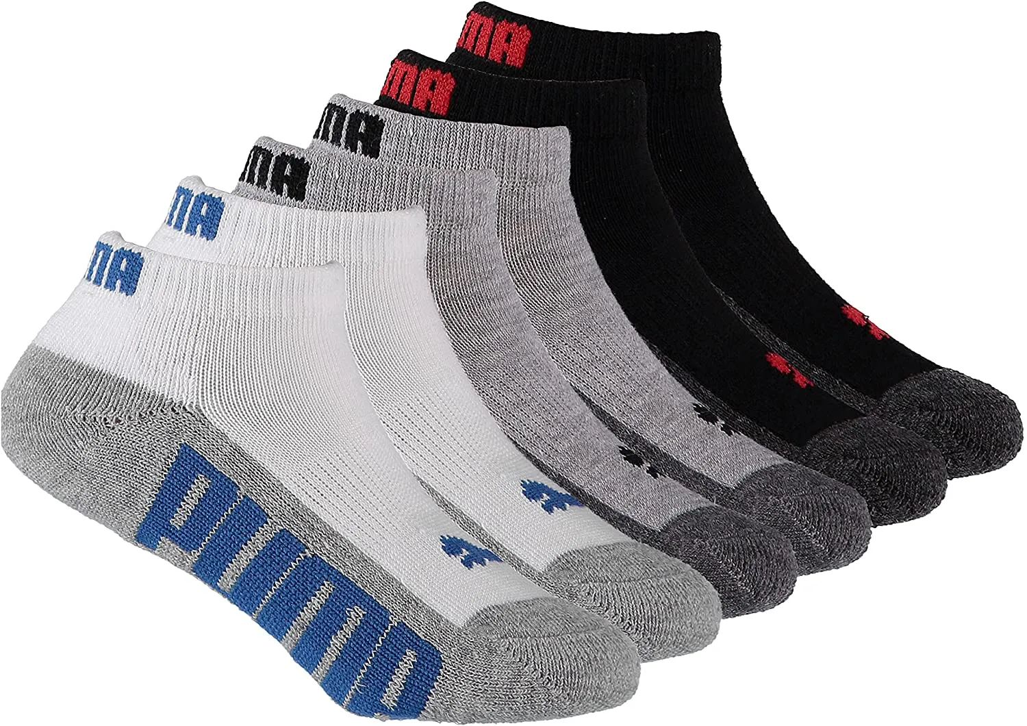 PUMA Kid's 6-Pack Low Cut Socks