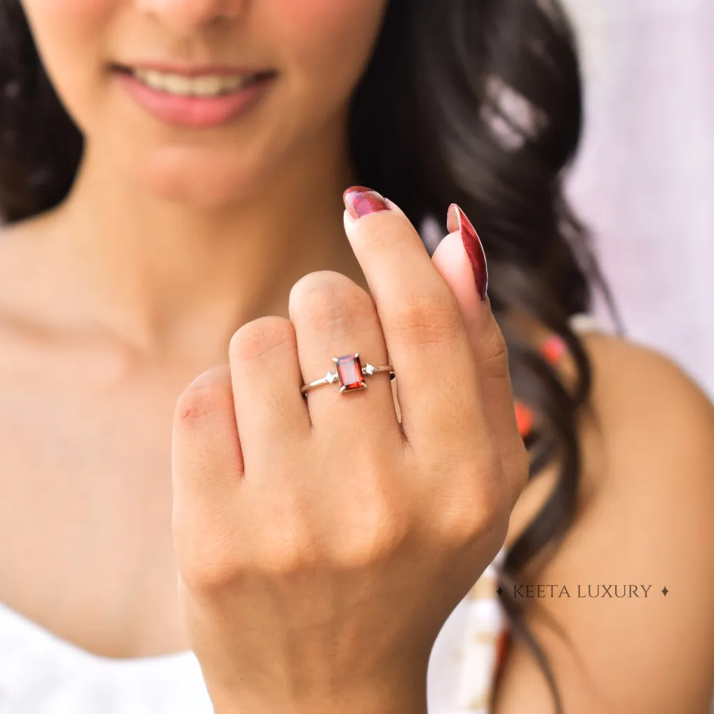 Radiant Red - Garnet Ring