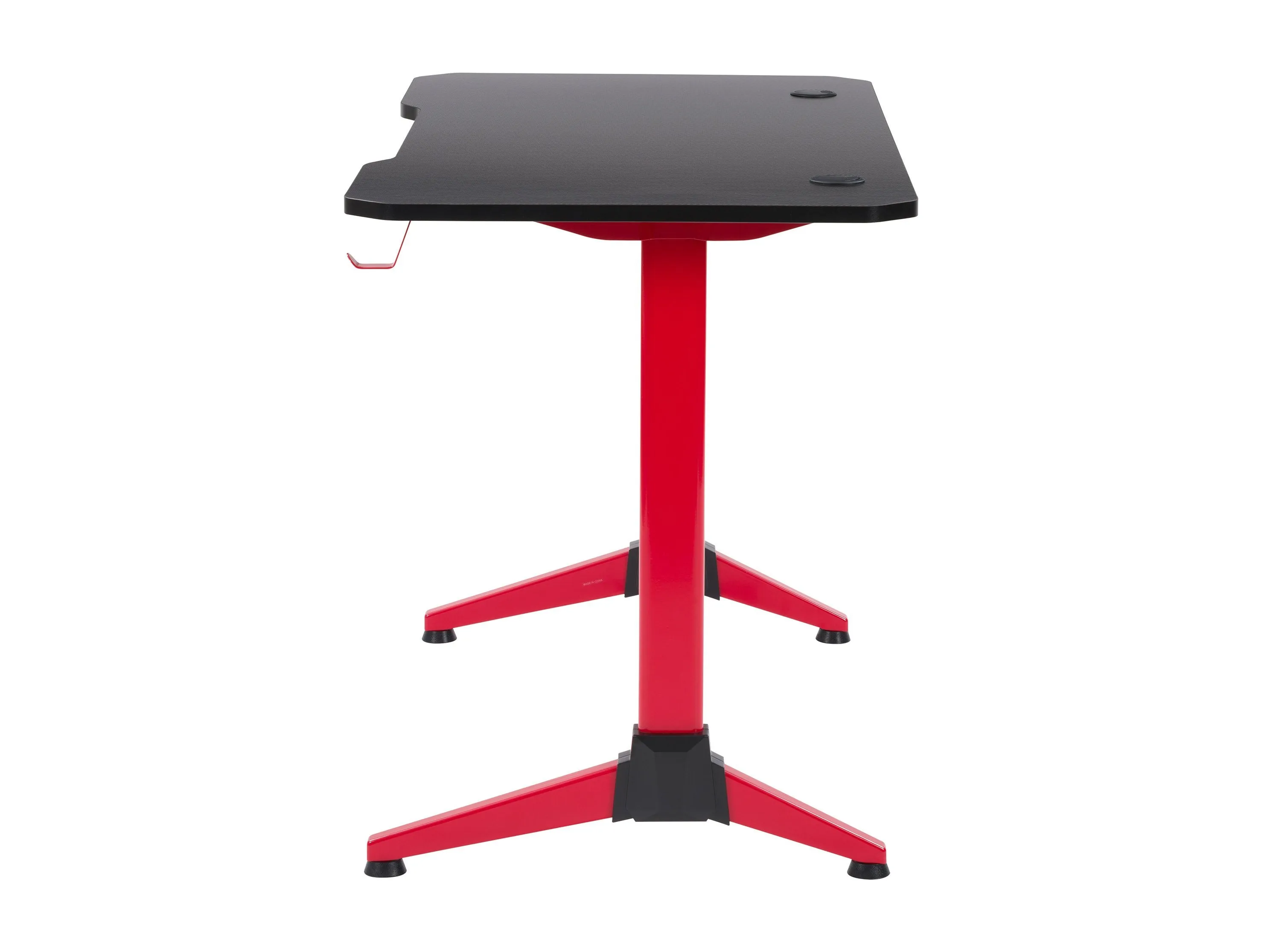 Red and Black Gaming Desk with LED Lights