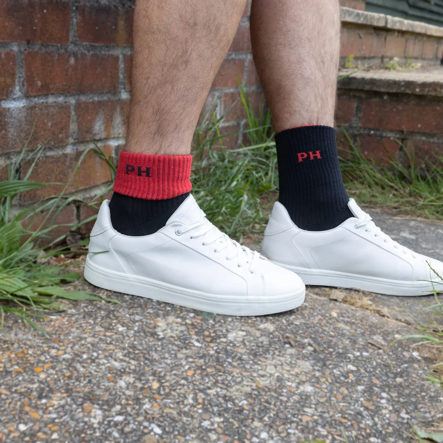 Reversible Men's Sport Socks - Black