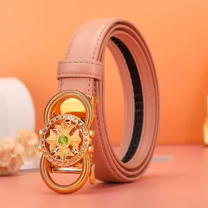 Running Women's Belt Automatic Buckle Fashion All-Match Korean Style Belt for Women