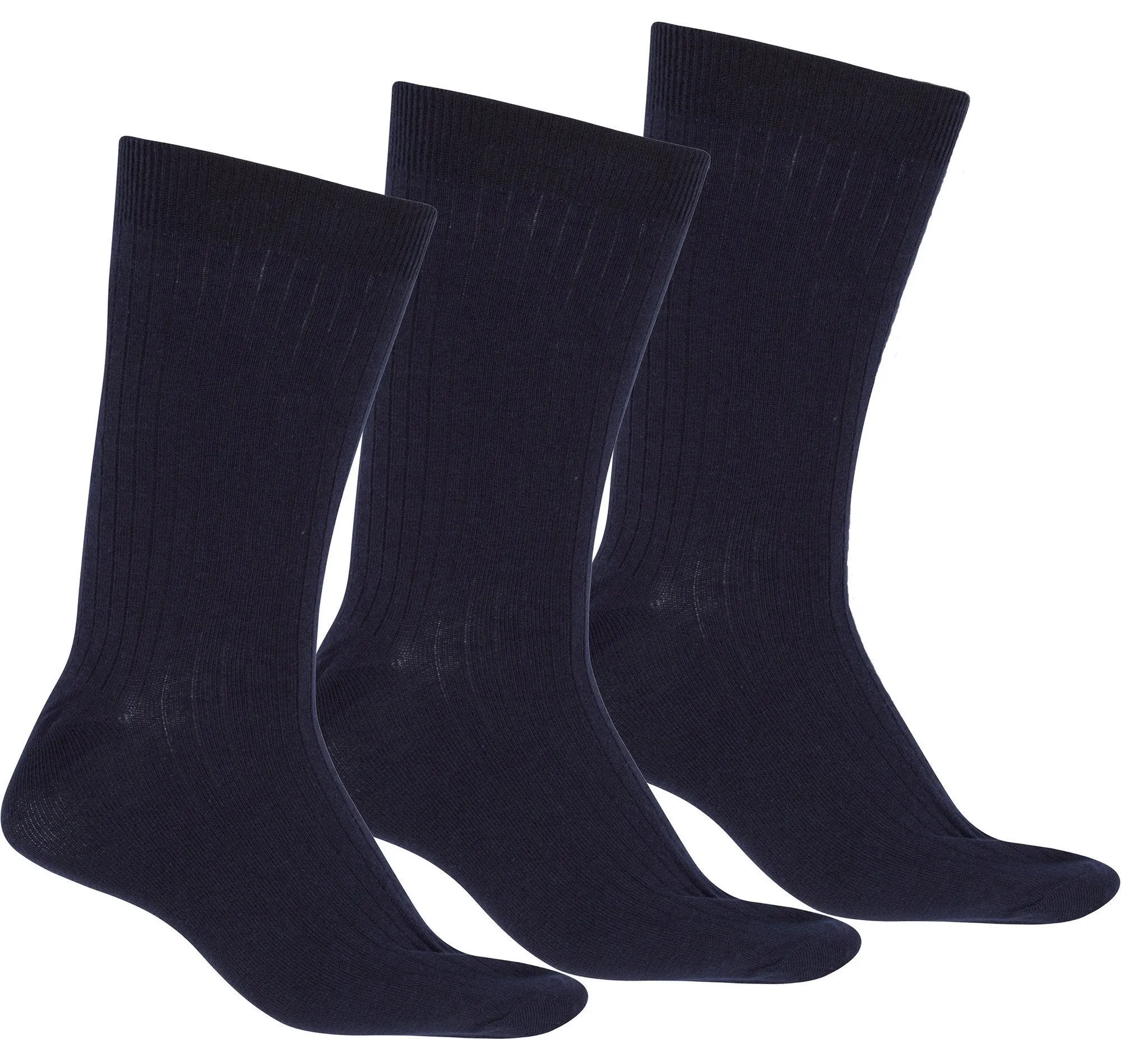 Sakkas Men's Cotton Blend Ribbed Dress Socks