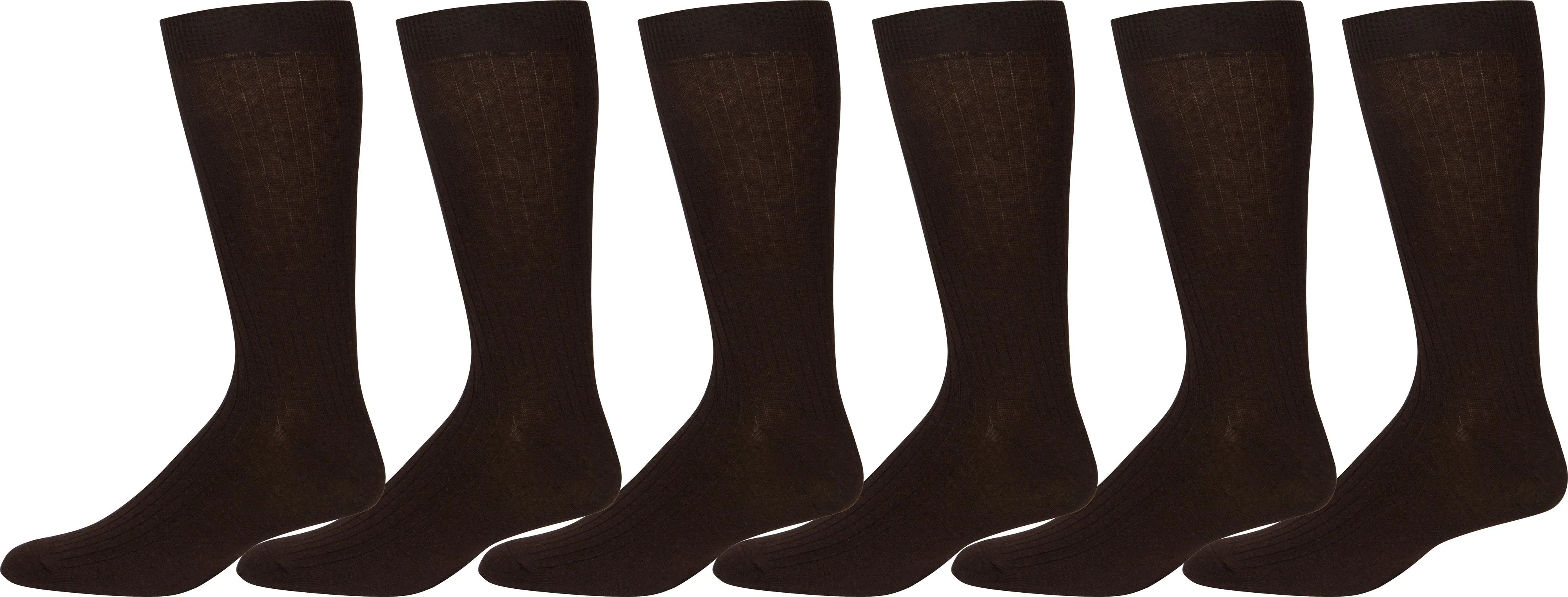 Sakkas Men's Cotton Blend Ribbed Dress Socks