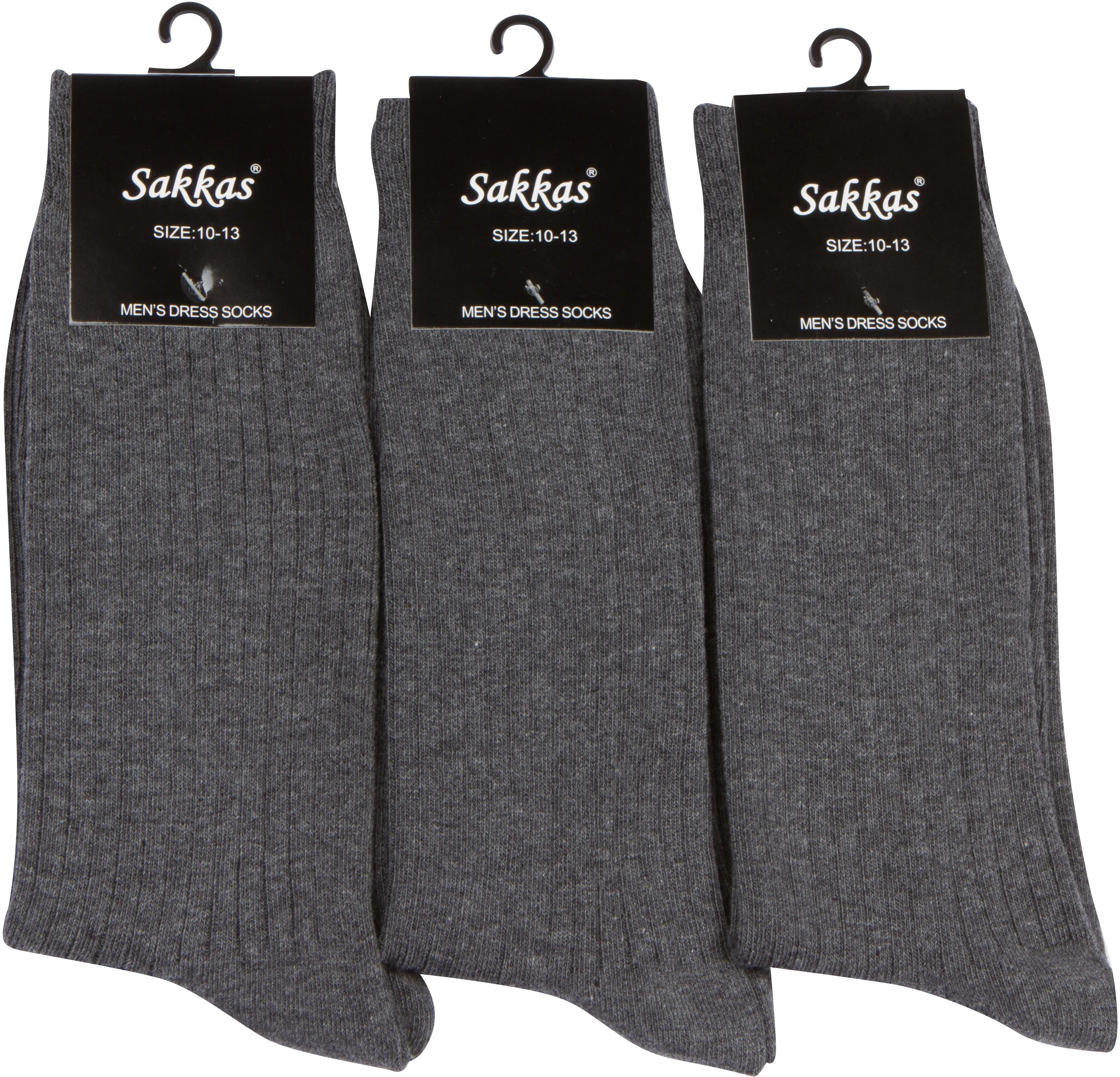 Sakkas Men's Cotton Blend Ribbed Dress Socks