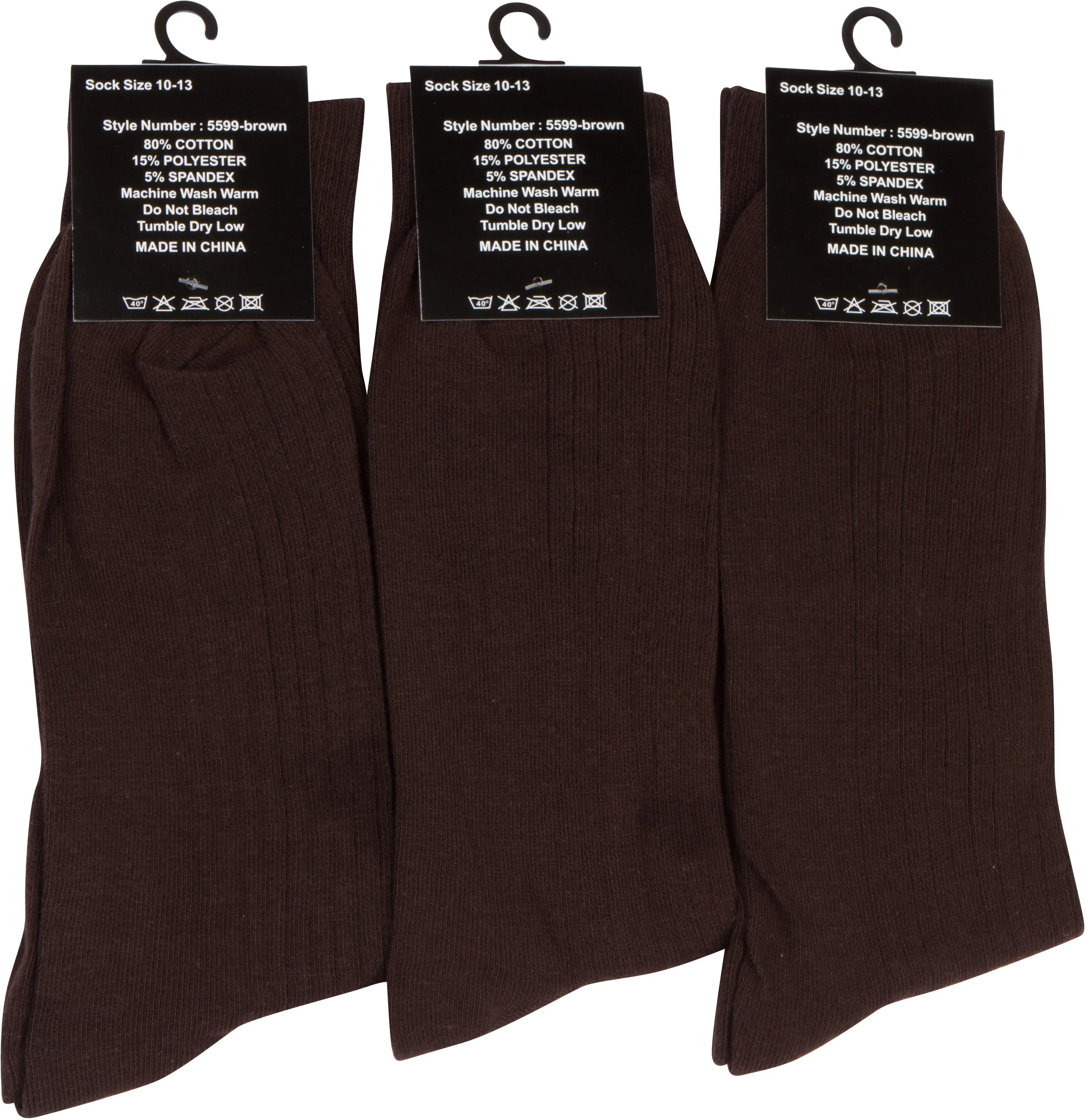 Sakkas Men's Cotton Blend Ribbed Dress Socks