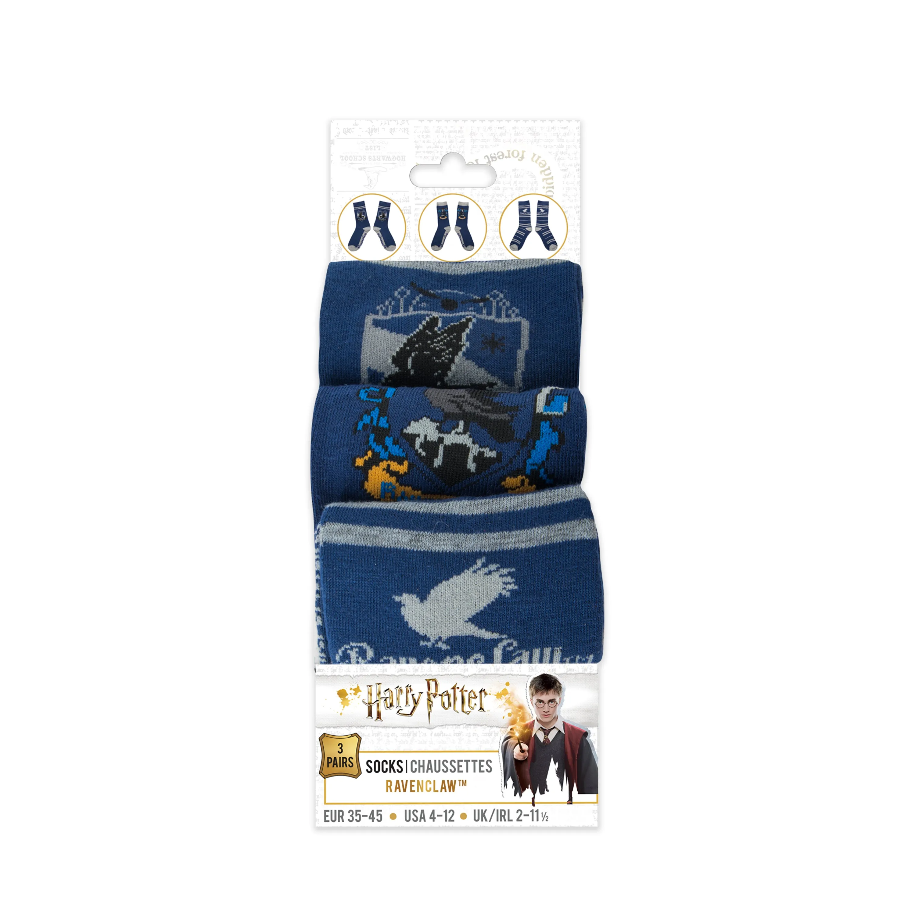 Set of 3 Ravenclaw Socks