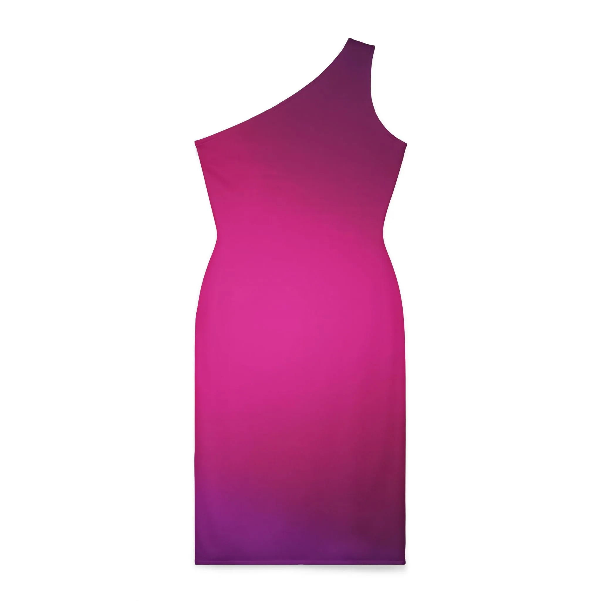 Shoulder Dress  Fuchsia, purple