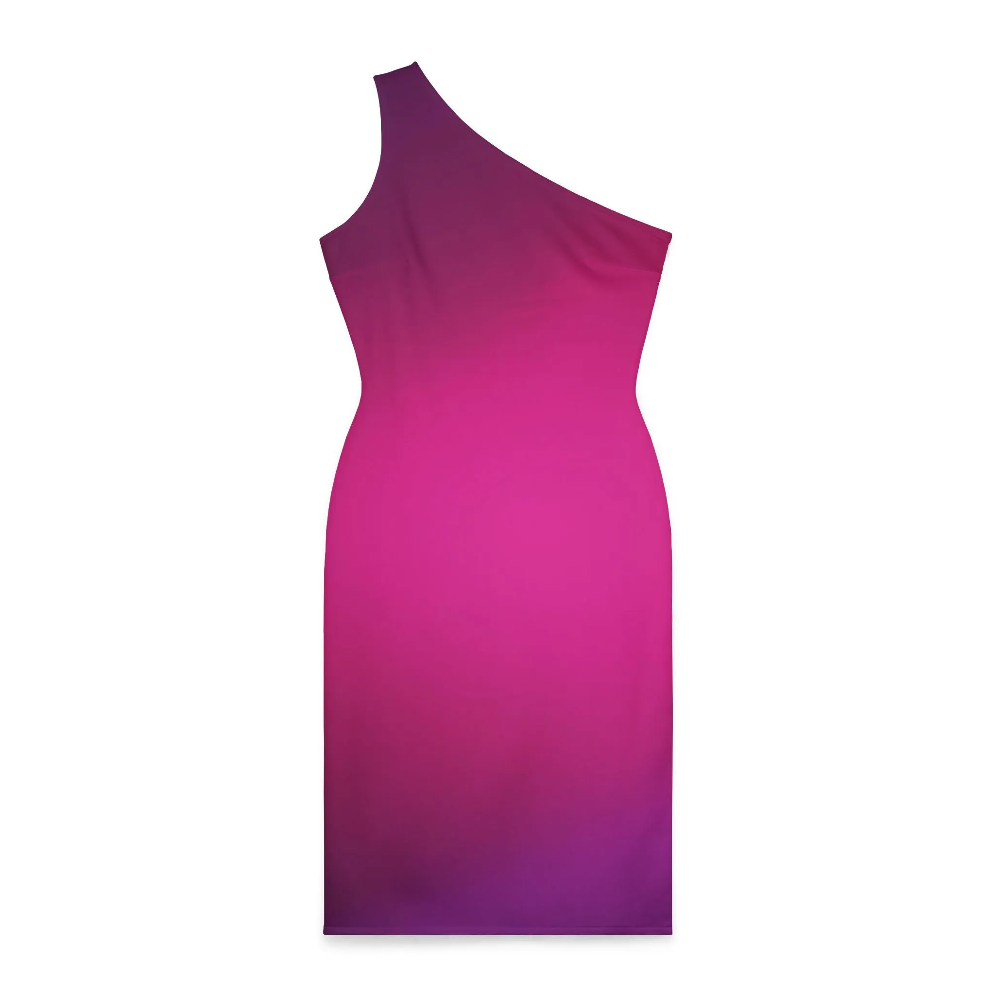 Shoulder Dress  Fuchsia, purple