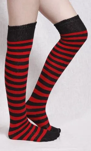 Striped Pirate Knee Socks