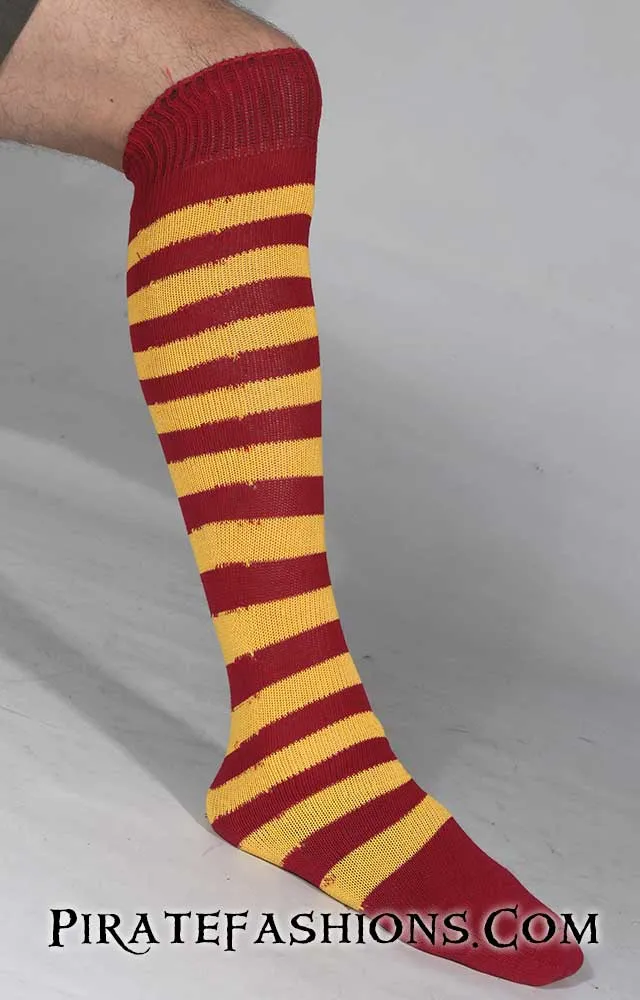 Striped Pirate Knee Socks