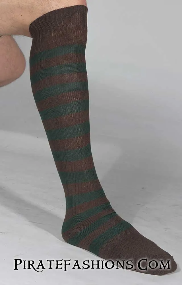 Striped Pirate Knee Socks