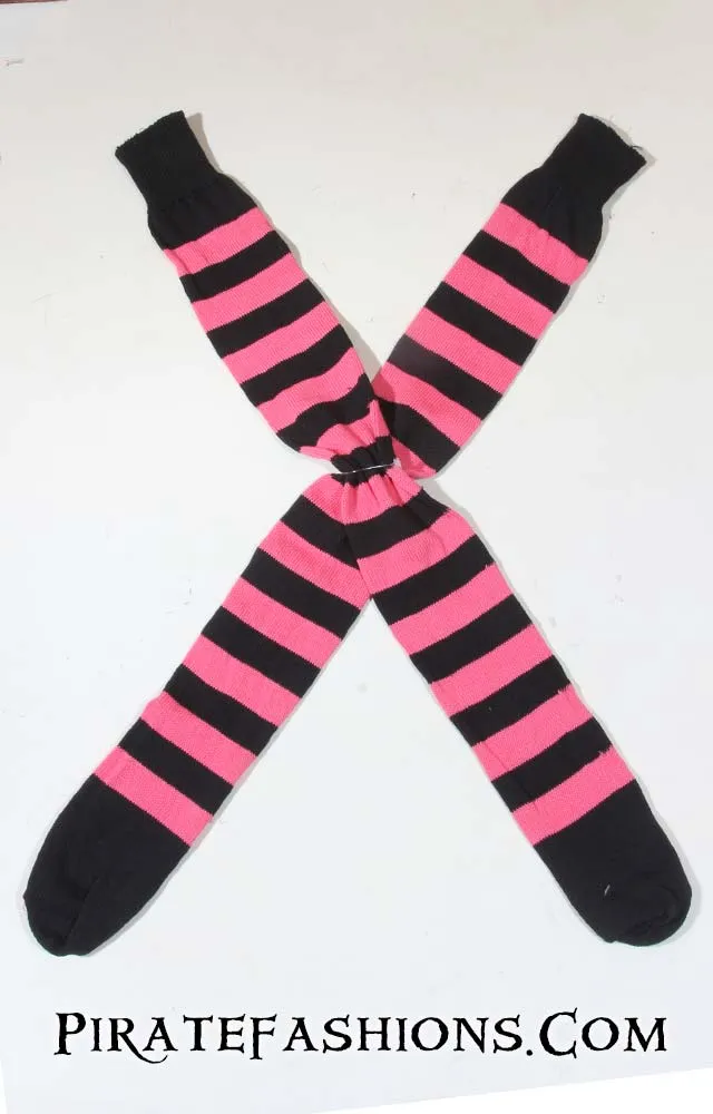 Striped Pirate Knee Socks