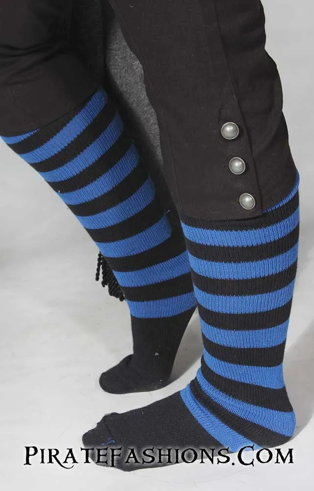 Striped Pirate Knee Socks