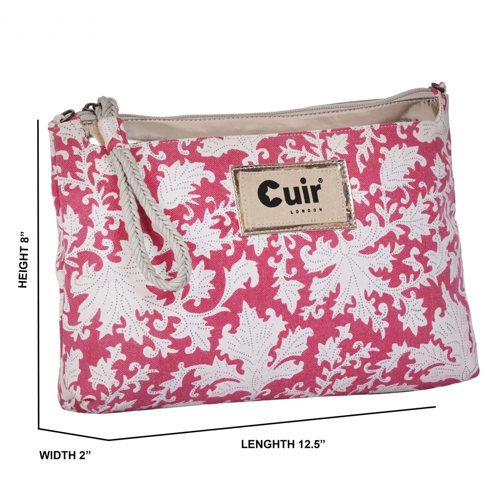 Stylish Hindi Printed Clutch Bag