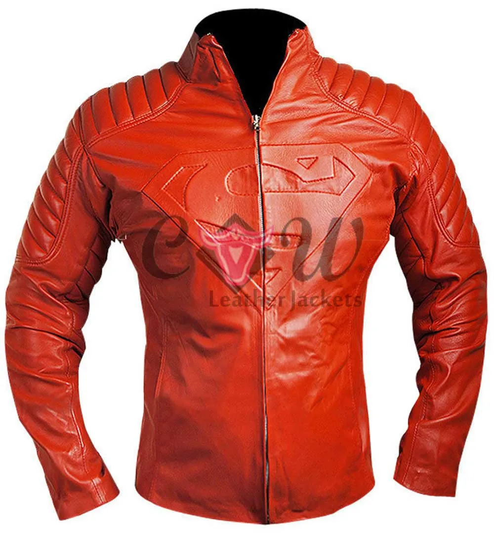 Superman Smallville Red Leather Jacket