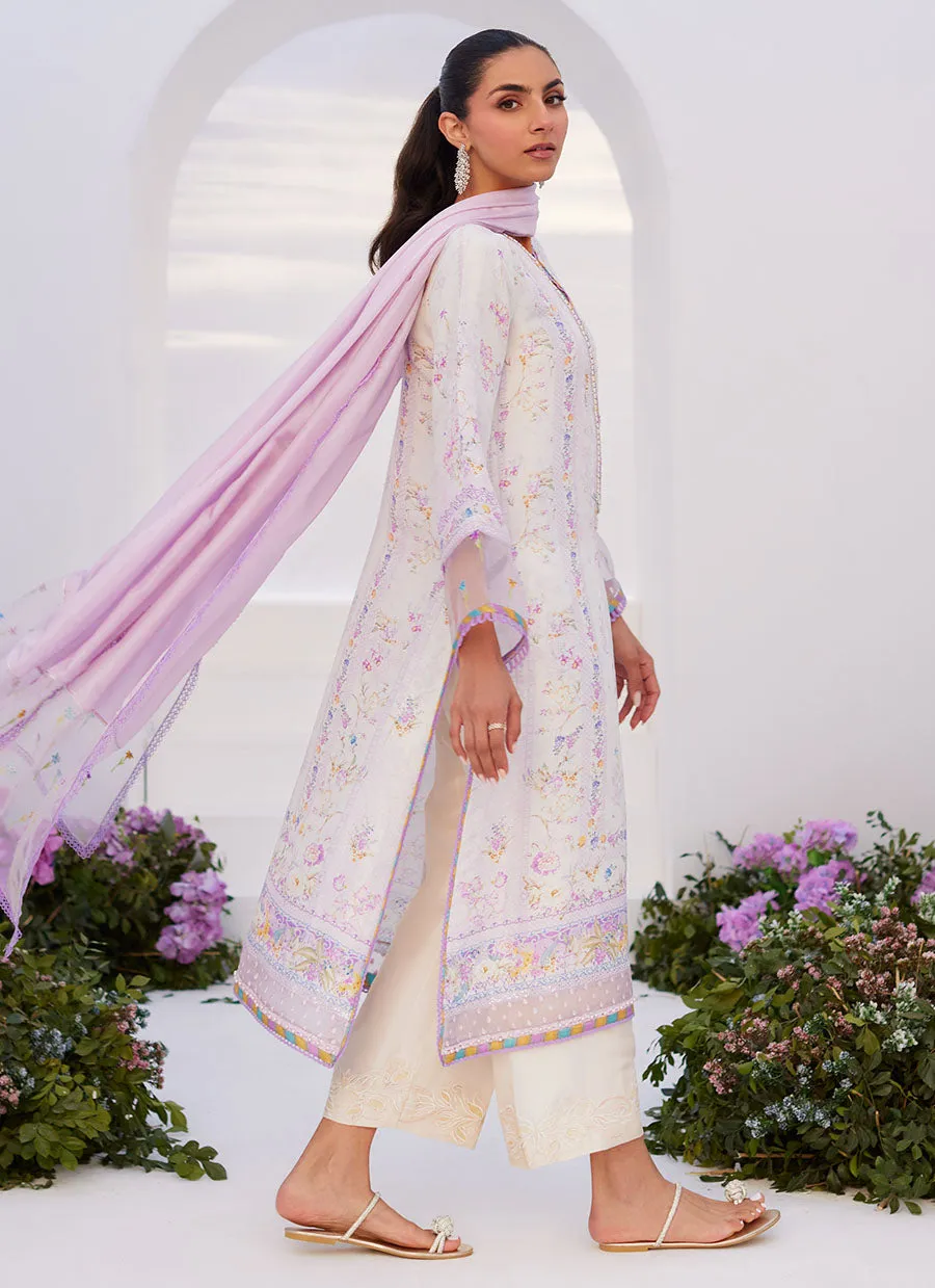 Thistle Lilac Shirt and Dupatta