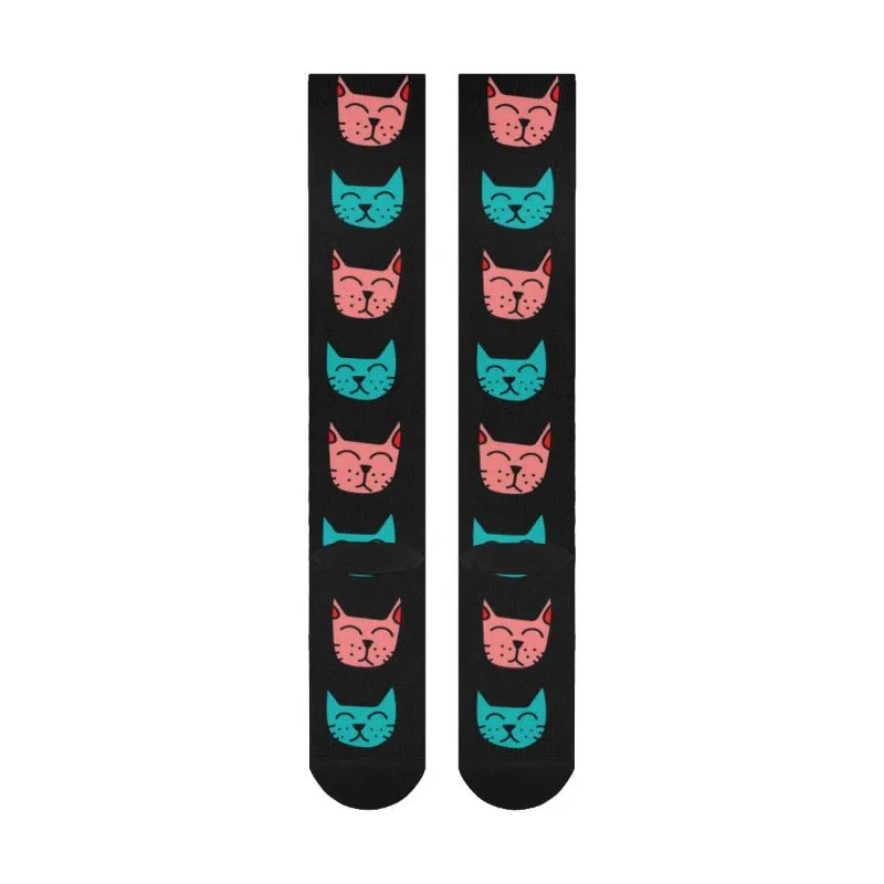 Toby Over The Calf Unisex Cat Socks Cat-themed Gift