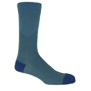 V-Stripe Men's Socks - Blue