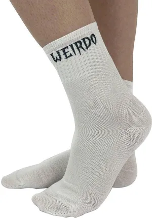 Weirdo [White/Black] | CREW SOCKS