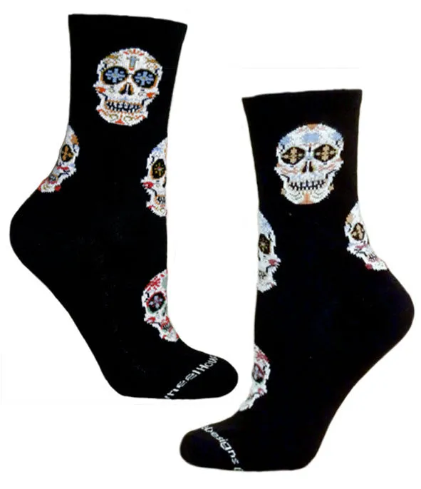 Wheel House Designs Day of the Dead Sock